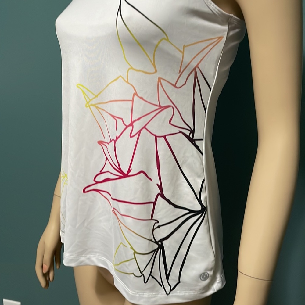 LIJA White Score Racerback Tank - Picture 2 of 7